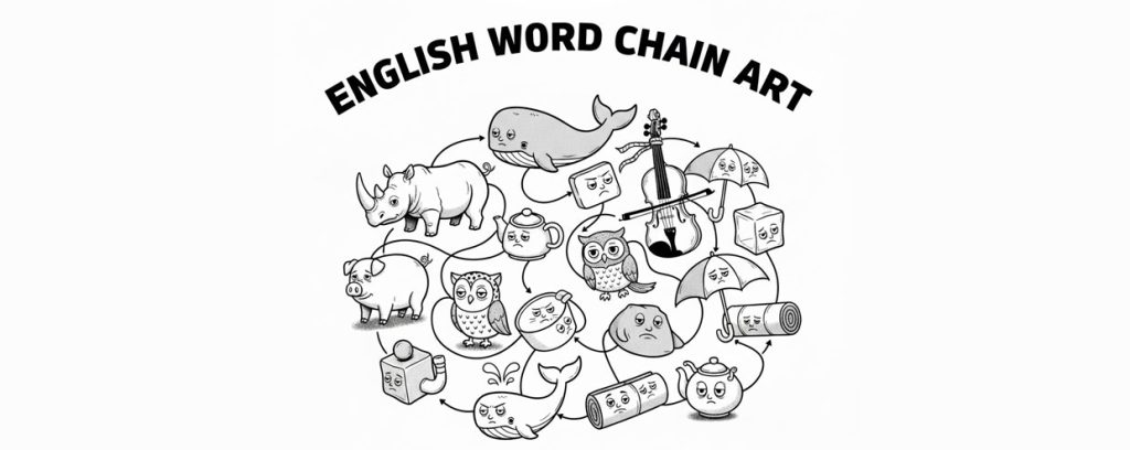 English Word Chain Art