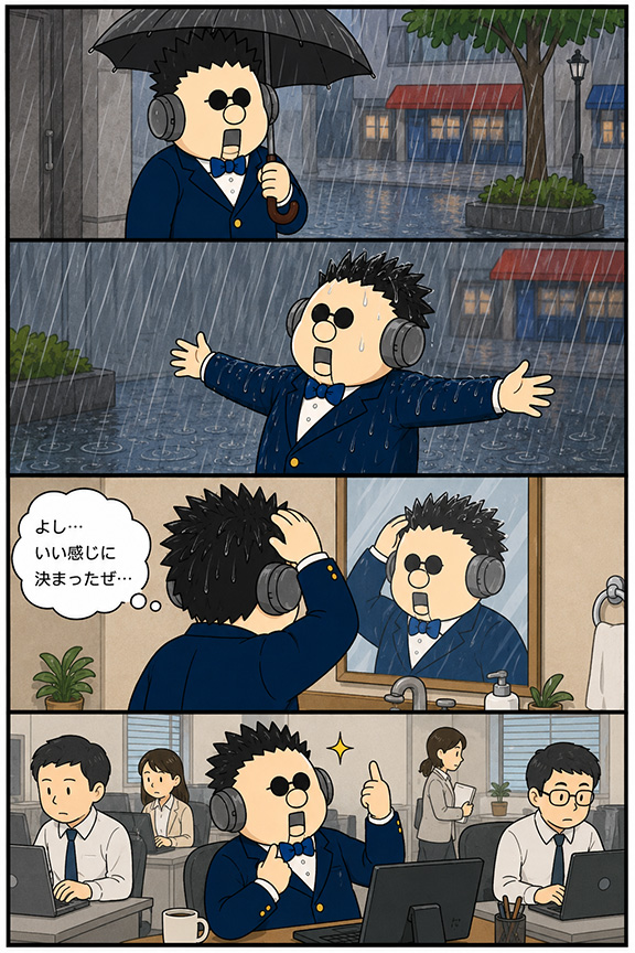 14話：キメた髪型