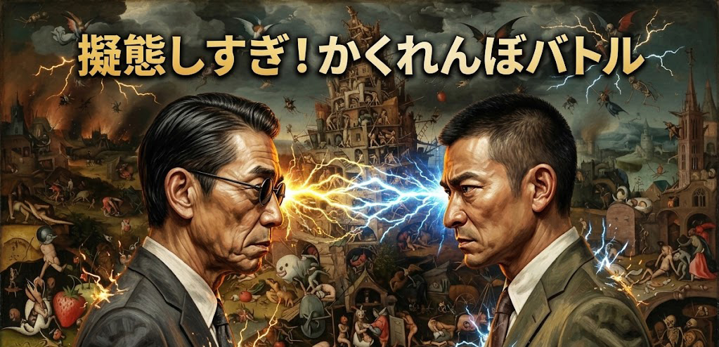擬態しすぎ!かくれんぼバトル